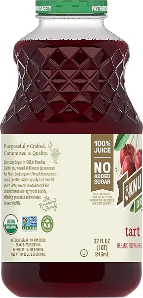 R.W. KNUDSEN FAMILY ORGANIC JUST TART CHERRY JUICE, 32 OUNCES