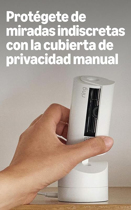 Pan-Tilt Câmera Interior | Câmera de segurança plug-in para animais de estimação, 360° horizontal e 169° vertical | Ring Protect Grátis 30 Dias