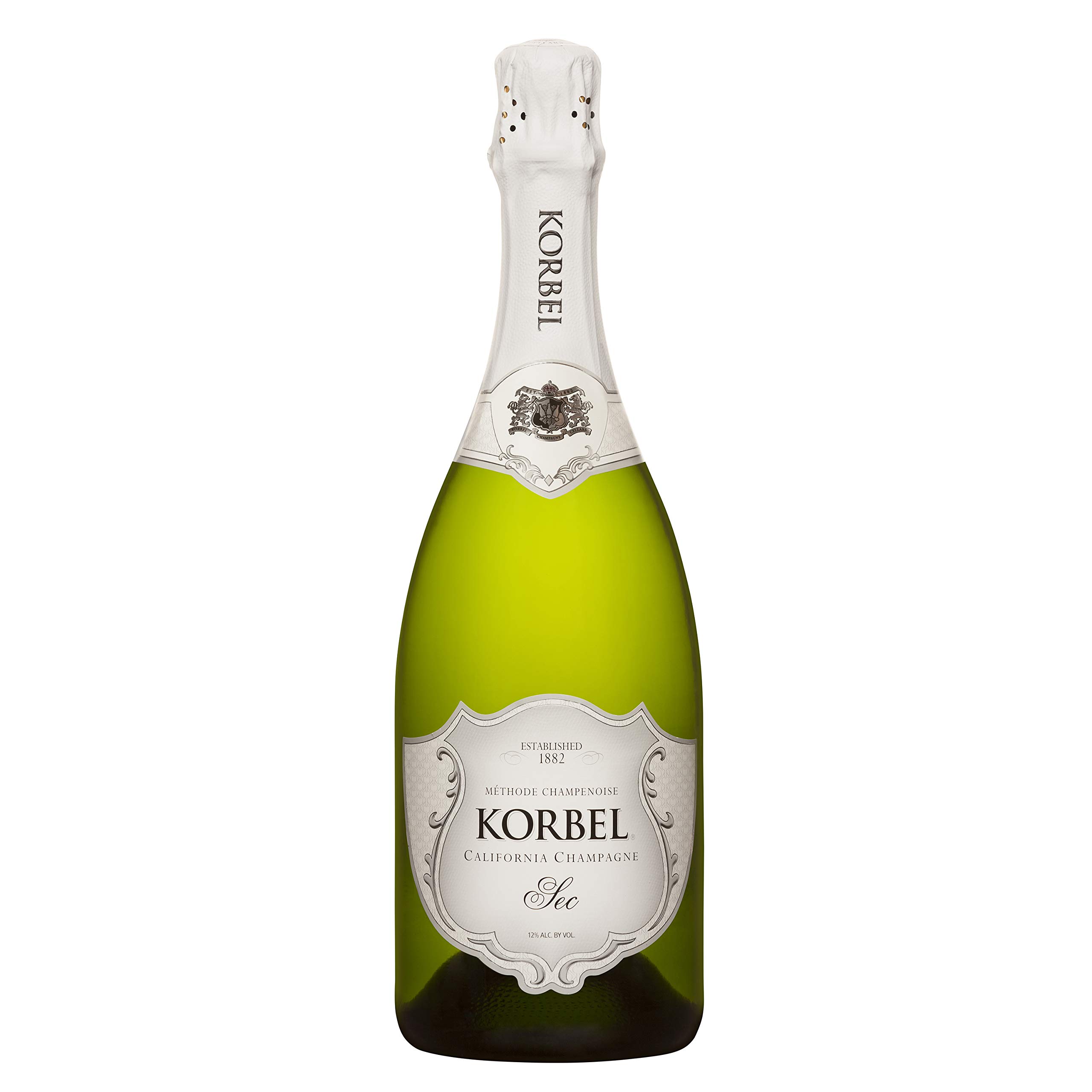Brownforman Korbel Sec California Champagne 24.00 Proof Abv, 0.75 Ml