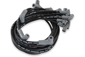 MSD 35593 Super Conductor Spark Plug Wire Set, Black