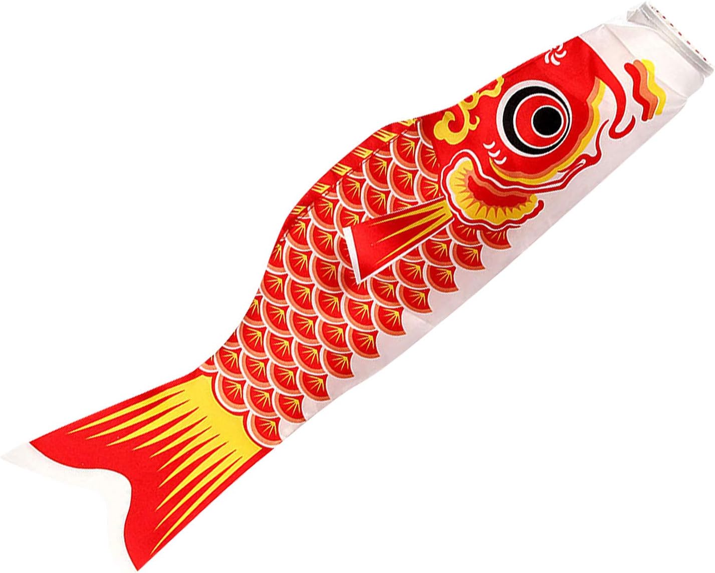 Outdoor Hanging Brackets - Unionm Japanese Carp Streamer Flag Windsock Fish Flag Kite 鯉のぼり Koinobori Wind Streamers for Japaness Children's Day Home Yard Outdoors Hanging Decoration (19 Red), Medium