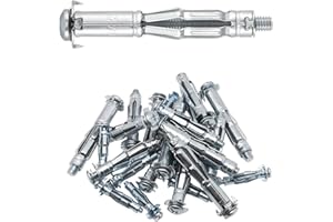 YZTONGPAO 30 pcs Molly Bolts, Metal Drywall Anchors, Heavy Duty Zinc Plated Steel Molly Bolt (M5-65)