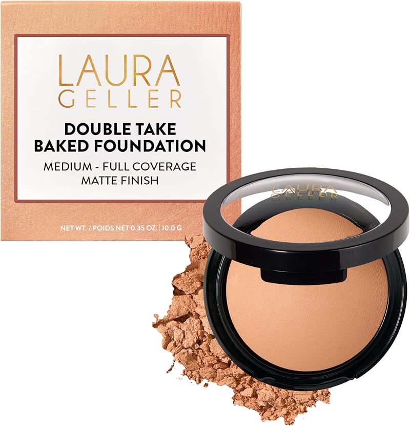 LAURA GELLER NEW YORK Baked Double Take Powder Foundation Medium Matte Finish