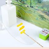 Zngou Clear Acrylic Paint Palette 25x15cm Non-Stick Oval Art Tray view 4