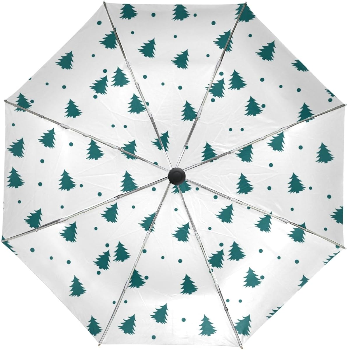 My Daily Christmas Tree And Snowflake Travel Umbrella Auto