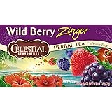 Celestial Seasonings Wild Berry Zinger Herbal Tea, 20 Count