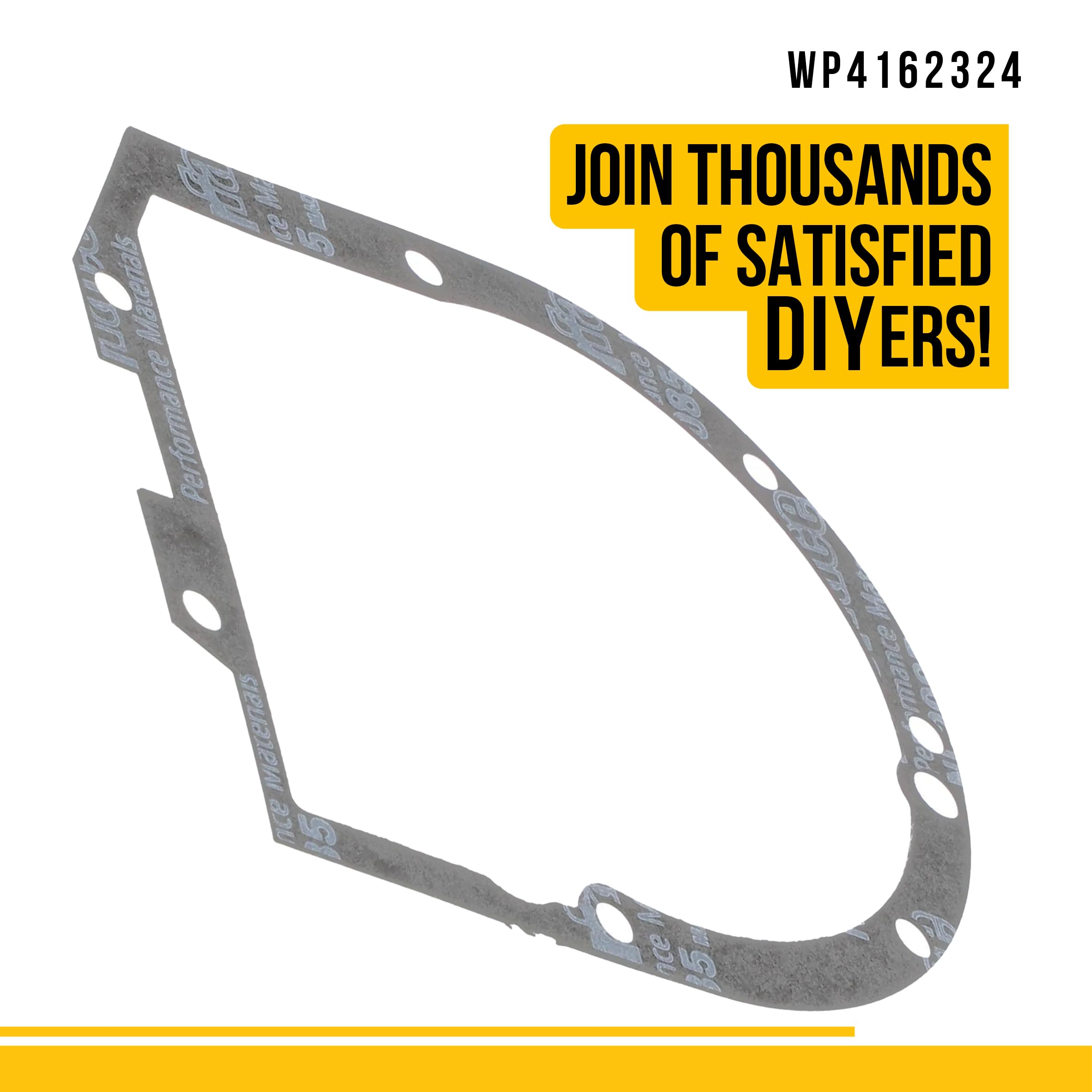 WP4162324 4162324 Transmission Case Gasket - Compatible Whirlpool KitchenAid Mixer Parts - Replaces AP6009161 557511 PS11742306 - Exact Fit for Stand Mixers, Made of Durable Materials