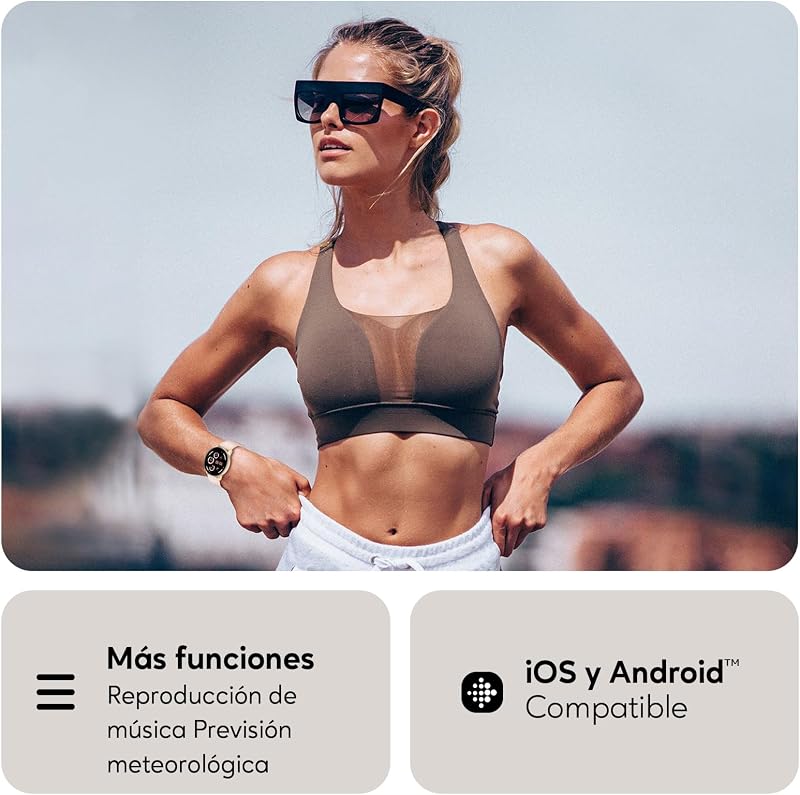 Reloj Inteligente Hombre Mujer con Llamadas Bluetooth, Smartwatch Esfera Redonda 1,38" con 147+ Modos Deportivos, Pulsómetro, IP68 Impermeable, Compatible con Android iOS