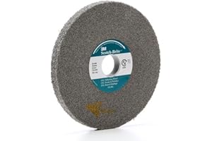 3M Scotch-Brite XL-WL Convolute Silicon Carbide Hard Deburring Wheel - Fine Grade - Arbor Attachment - 6 in Diameter - 1 in Center Hole - 1/2 in Thickness - 05790 [PRICE is per WHEEL]