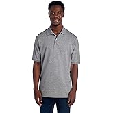 Jerzees Mens Men's Short Sleeve Polo Shirts, Cotton Blend, Two Button Closure, Regular Fit, Sizes S-5x