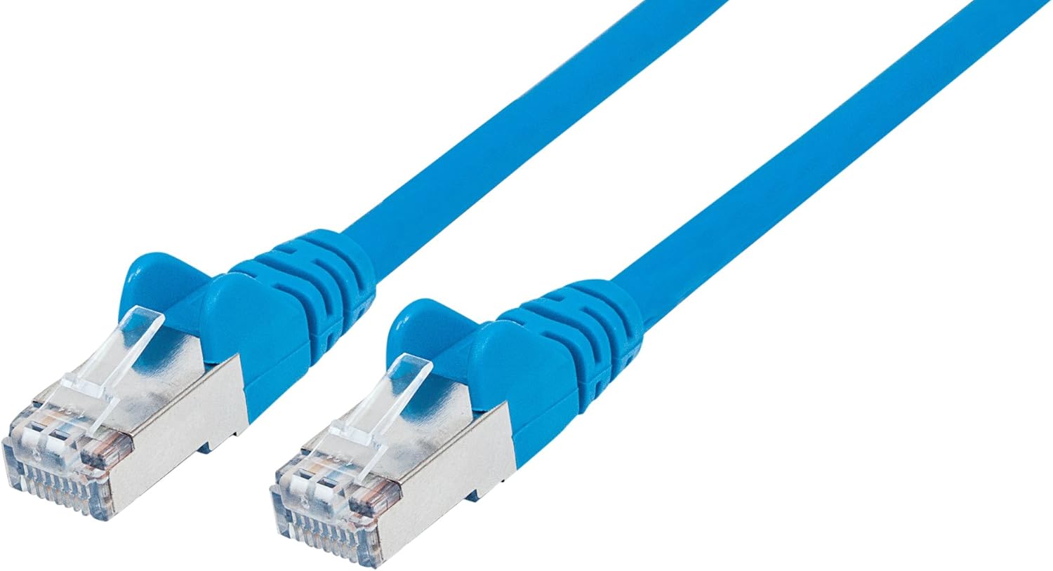 Intellinet Network Patch Cable, Cat7 Cable/Cat6A Plugs, 0.25m, Blue, Copper, S/FTP, LSOH / LSZH, PVC, RJ45