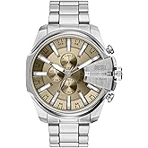 Diesel Men's Mega Chief Slim Chronograph Stainless Steel Watch (Model: DZ4702)