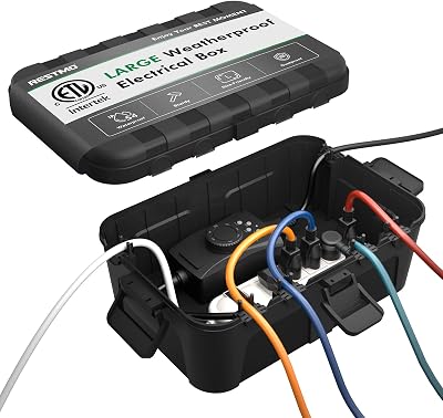 Restmo Extra Large Waterproof Electrical Box IP54 Outdoor Cover 12.6 x 8.7 in