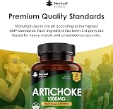 New Leaf Artichoke Extract Tablets 120 x 1000mg Black Pepper 5% Cynarin UK view 5
