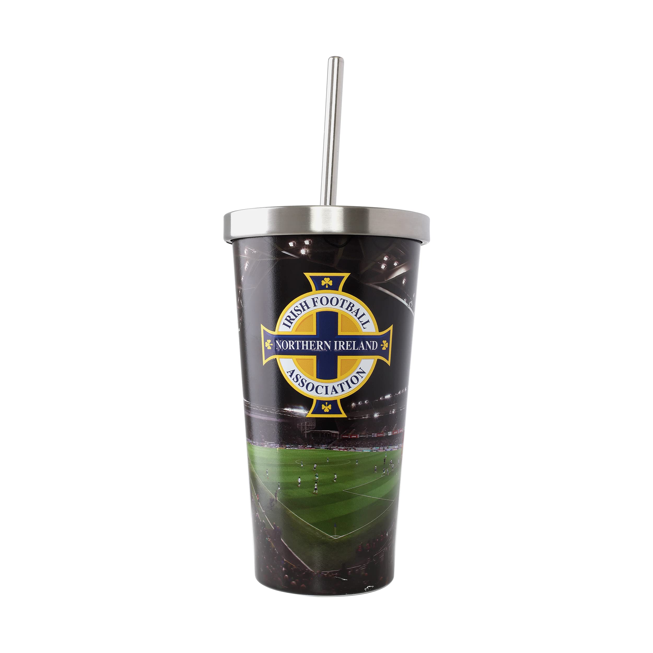 FOCO Officially Licensed Northern Ireland Digital Print Stadium Cup and Straw
