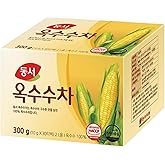 Roasted Corn Tea Bags 10g x 30T – Nutty Flavor, 100% Corn, Caffeine-Free, Hot or Cold Brew Herbal Tea (Corn)