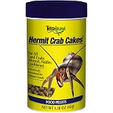 Tetra TetraFauna Hermit Crab Cakes Food Pellets for All Land Crabs, 1.58 oz | Complete Daily Diet for Hermit, Fiddler &amp; Caribbean Crabs, High-Protein For Optimal Growth, Supports Exoskeleton Development