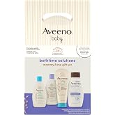 Aveeno Baby Bathtime Solutions Mommy &amp; Me Gift Set, 4 Items | Baby Wash &amp; Shampoo, Calming Bath, Baby Lotion, Stress Relief Body Wash for Mom, Baby Bath Essentials with Colloidal Oat