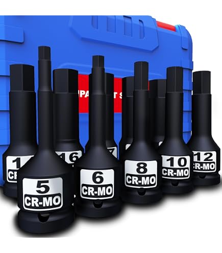 Performance Tool Steckschlüssel-Set 10-teilig – Impact-Star-Bits Für Schraubendreher (T10 Bis T50)
