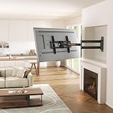 Perlegear Corner TV Wall Mount 32-75 Inch 180° Swivel 822mm Reach 45kg view 7