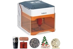 WAINLUXPRO K10 Laser Engraver, 5000mW Portable Laser Engraving Machine for Wood, Leather,Glass, Cloth | Class 1 Safety | DIY Projects | Compatible with Windows/Mac/iOS/Android | Offline Engraving