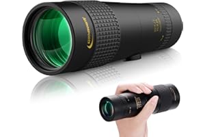 Aurosports 10-30x40 Zoom Monocular for Adults, Monocular Telescope High Power with Bak4 Prism, Compact Monoculars for Bird Watching Traveling Hunting Camping