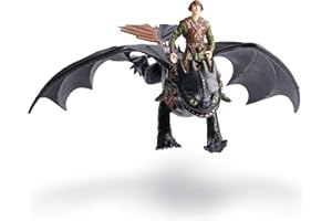 Dreamworks Dragons, How to Train Your Dragon, Toothless & Hiccup, Viking Duo Action Figures, Kids Toys for Boys Ages 4 and up