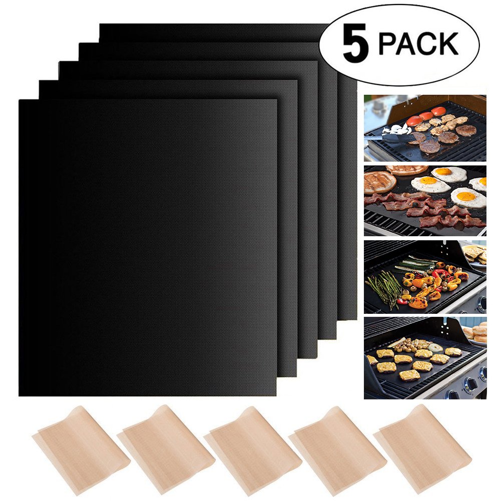BBQ grill mats,10 Pack Non Stick Oven Liner Teflon Cooking Mats Easy to