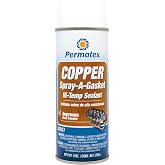 Permatex 80697 Copper Spray-A-Gasket Hi-Temp Adhesive Sealant, 9 oz. net Aerosol Can