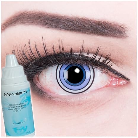 Farbige Anime Crazy Fun Kontaktlinsen Rinnegan Samsara Eye perfekt zu Fasching, Karneval und Halloween mit gratis Linsenbehäl