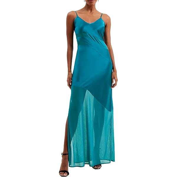Amazon.com: French Connection Women's Alizee Mesh Night Out Maxi Dress :  Clothing, Shoes & Jewelry