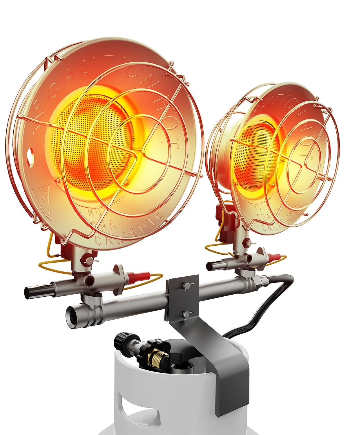 Propane Heater AWSINE 30,000 BTU Double Tank Top Outdoor Double