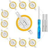QWSHAN 3V CR1616 CR2025 CR2032 Batteries Solding Tabs with Screw Tools for Game Boy GBA GBC and GB Color (10x CR1616)