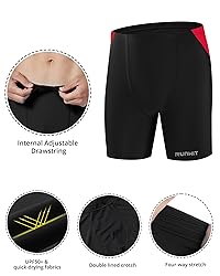 Runhit Mens Swim Jammers Square Leg Quick Dry
