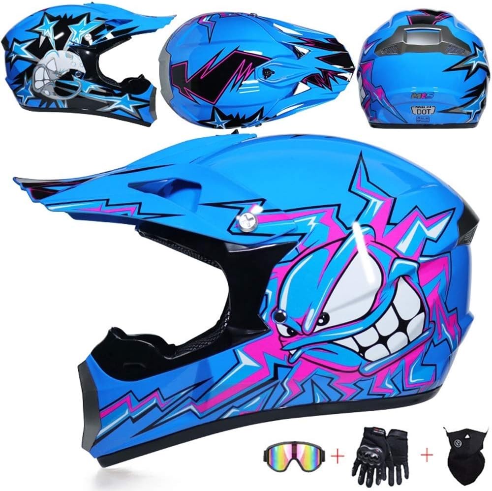 full face helm und brille fahrrad