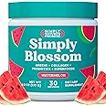 Simply Blossom Nutrition Daily Greens & Superfood Powder + Collagen + Probiotics for Women's Digestive Health & Bloating Relief. Help Your Health Bloom - 30 Day Supply - Watermelon