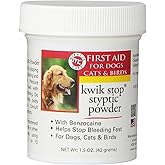 KWIK ST0P Styptic Powder for Dogs, Cats and Birds 1.5 oz (42.5 g)
