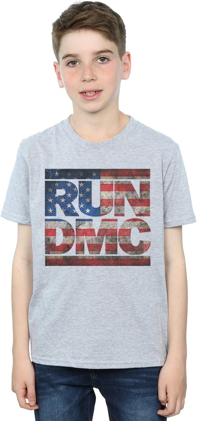 Run DMC Boys US Flag Logo T-Shirt