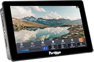 Portkeys LH5P II 5.5" 2000nit Camera Field Monitor Metal Frame Camera Control for FX3/FX30/A7RIV/A7MIV/A6300/A6400/RX100/RX02/A7CII/ZV-E10, GH6/BS1H/BGH1, C70/200/300/700/R5/6/7/8, Z8/9, ZCAM E2, etc