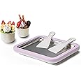JoyMech Ice Cream Roll Maker Rolled Ice Cream Machine, Sweet Spot Pan, Instant Cold Plate, Ideal for Making Rolled Ice Cream Soft Serve Slushies Frozen Yogurt Sorbet and Gelato (Lavender)