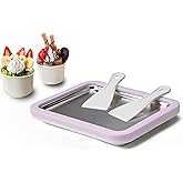 JoyMech Ice Cream Roll Maker Rolled Ice Cream Machine, Sweet Spot Pan, Instant Cold Plate, Ideal for Making Rolled Ice Cream 