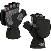 Palmyth Ice Fishing Gloves Convertible Mittens Flip Fingerless Mitt with Thinsulate 3M Warm for Cold Weather and Winter Men Women Photography Running Camera