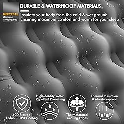 MEETPEAK Extra Thick 5 inch Inflatable Sleeping Pad