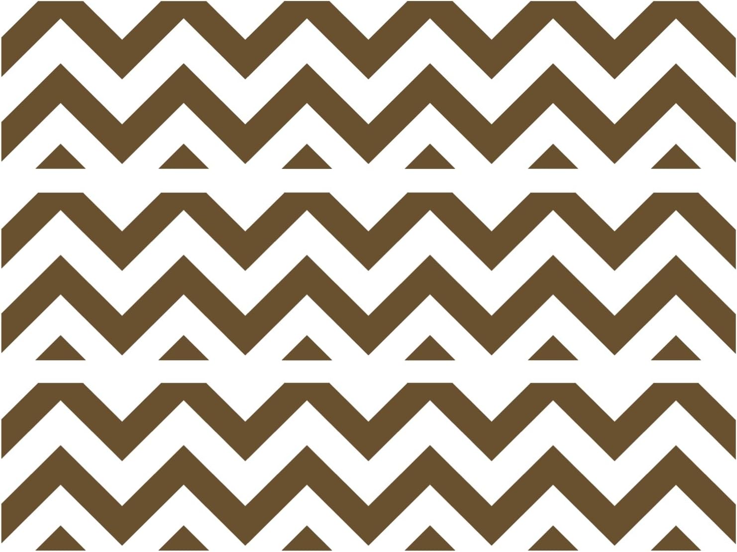 Chevron Print {Brown & White} Edible Cake Border Decorations - D22891