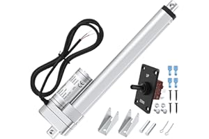 10 Inch 5mm/s Actuator 12v Stroke & High Speed 3000N Waterproof Electric Cylinder 12v Actuator Heavy Duty for Electric Sofa, 