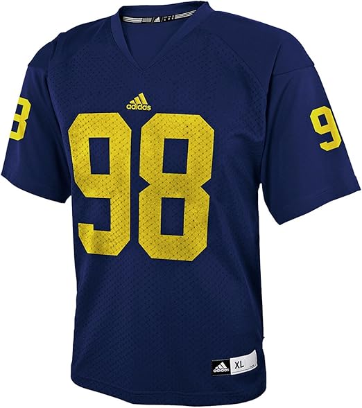 adidas Michigan Wolverines NCAA 98 Youth Football Jersey