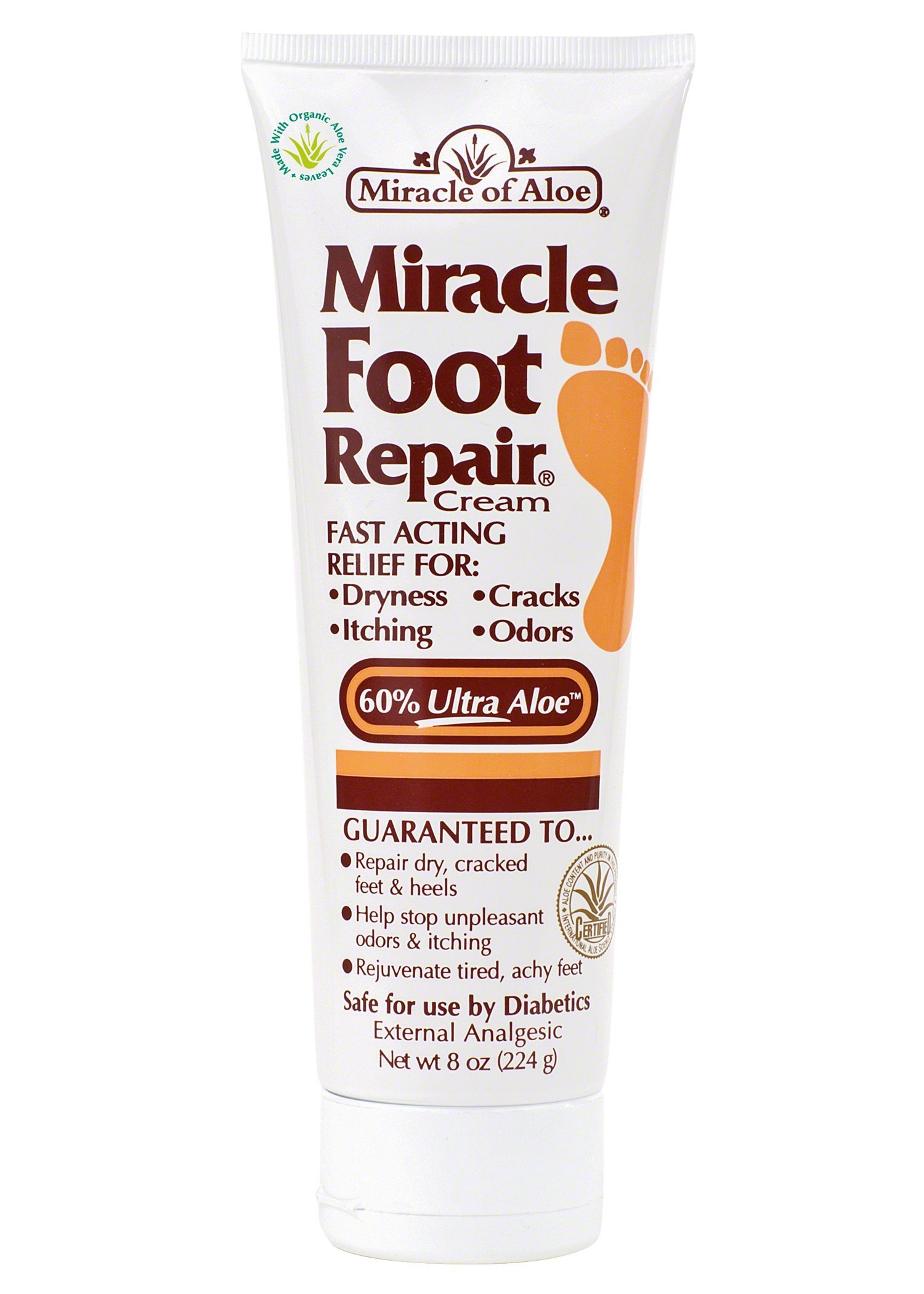 Miracle Foot Repair Cream with 60 Ultra Aloe 8 ounce tube eBay