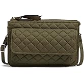 Vera Bradley Women's Cotton Wallet Crossbody Purse with RFID Protection
