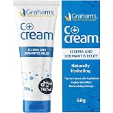 Grahams Natural C+ Eczema &amp; Dermatitis Cream - All-Natural, Steroid-Free - Manuka Honey &amp; Calendula - Clinically Proven Eczema Lotion for Kids &amp; Adults - Itch Relief Cream for Extremely Dry Skin