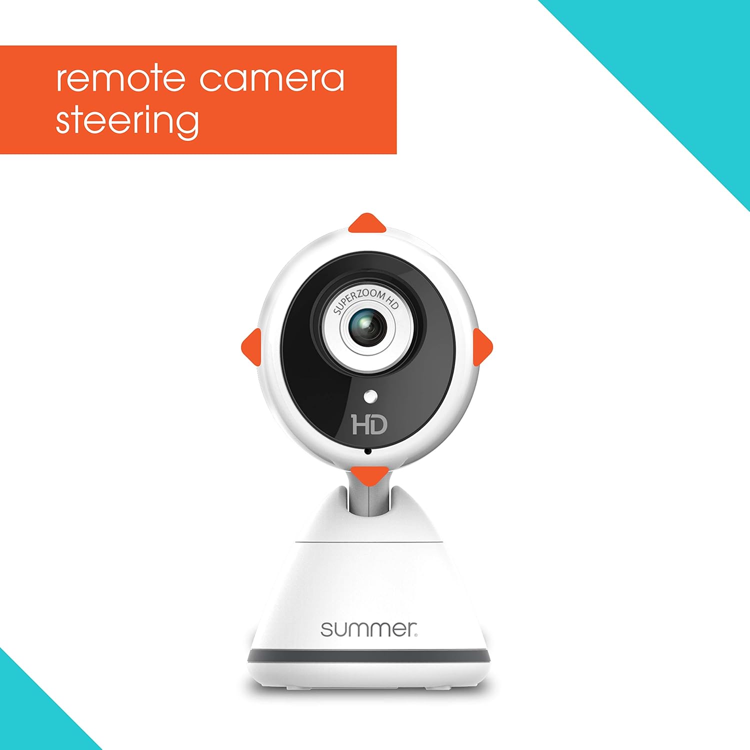 Summer Baby Pixel Zoom HD Duo 5.0” Video Baby Monitor (2 Cameras) – High Definition Baby Monitor with Clearer, Nighttime Views, SleepZone Boundary Alerts and Remote Camera Steering : Baby
